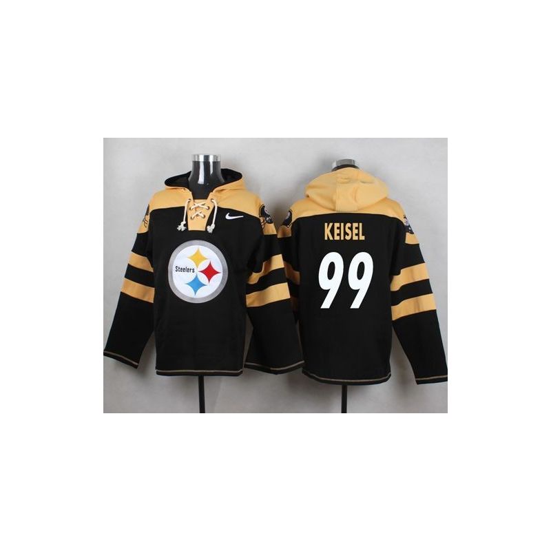 Cheap Brett Keisel Steelers Hoodie From China Black #99