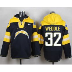 Cheap Eric Weddle Chargers Hoodie From China Navy #32