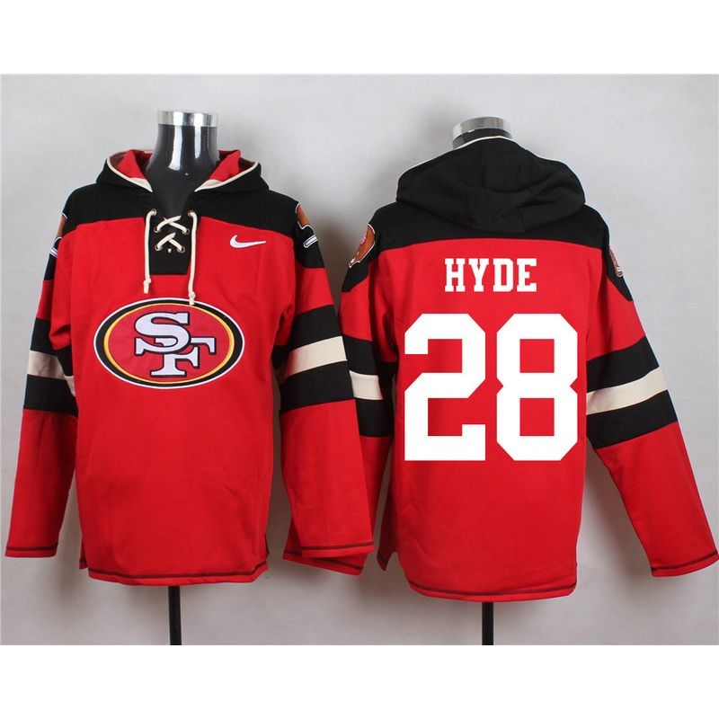 Cheap Carlos Hyde 49ers Hoodie From China Red #28