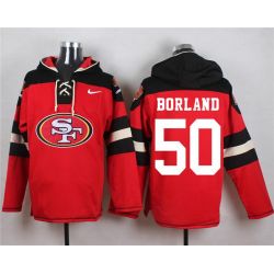 Cheap Chris Borland 49ers Hoodie From China Red #50