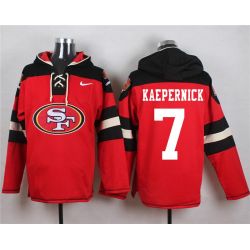 Cheap Colin Kaepernick 49ers Hoodie From China Red #7