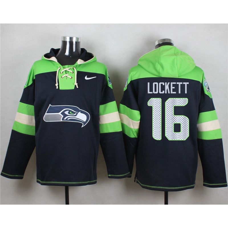 Cheap Tyler Lockett Seahawks Hoodie From China Blue #16