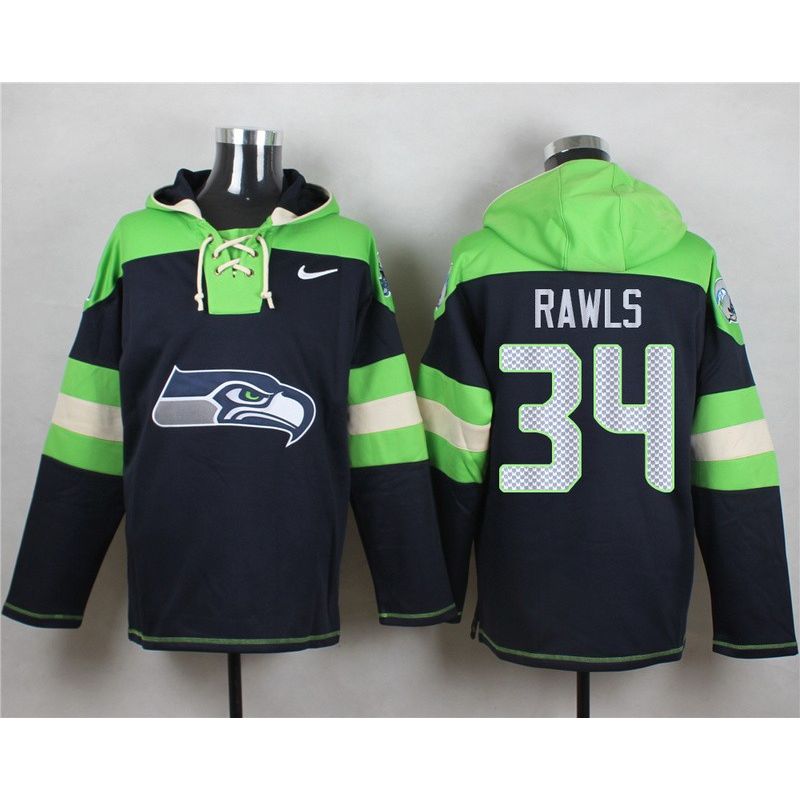 Cheap Thomas Rawls Seahawks Hoodie From China Blue #34