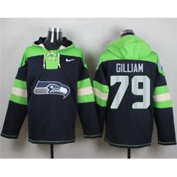 Cheap Garry Gilliam Seahawks Hoodie From China Blue #79