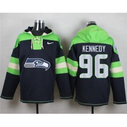 Cheap Cortez Kennedy Seahawks Hoodie From China Blue #96