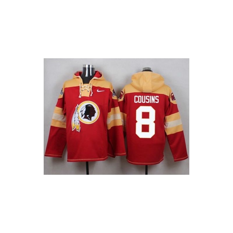 Cheap Kirk Cousins Redskins Hoodie From China Red #8