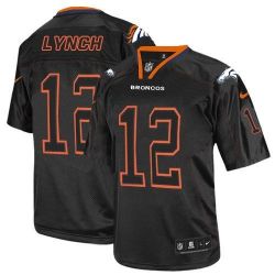 Cheap Paxton Lynch Broncos Jersey From China Black Lights out #12