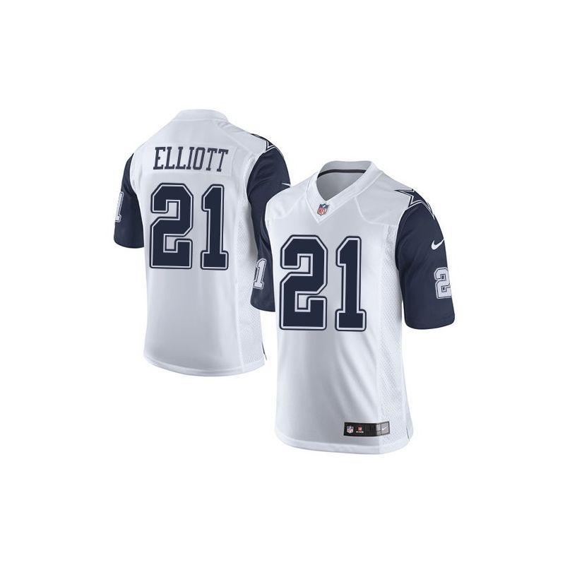 Cheap Ezekiel Elliott Cowboys Jersey From China White Rush Limited #21