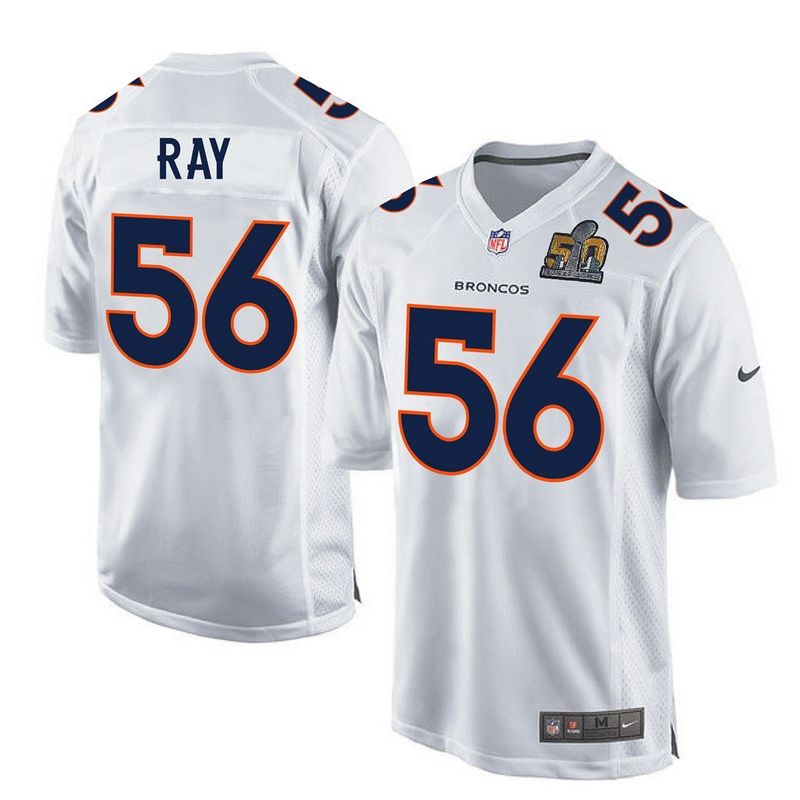 Cheap Shane Ray Broncos Jersey From China White Super Bowl 50 game event Limited #56