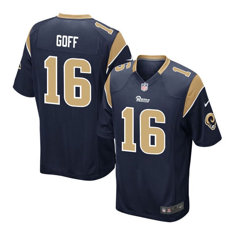 Cheap Jared Goff Rams Jersey From China Blue Limited #16