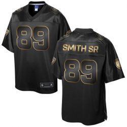 Cheap Steve Smith SR Ravens Jersey From China ProLine Black 2016 Gold Collection #89