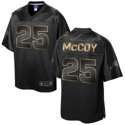 Cheap LeSean McCoy Bills Jersey From China ProLine Black 2016 Gold Collection #25