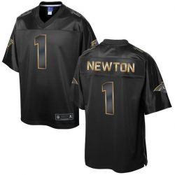 Cheap Cam Newton Panthers Jersey From China ProLine Black 2016 Gold Collection #1