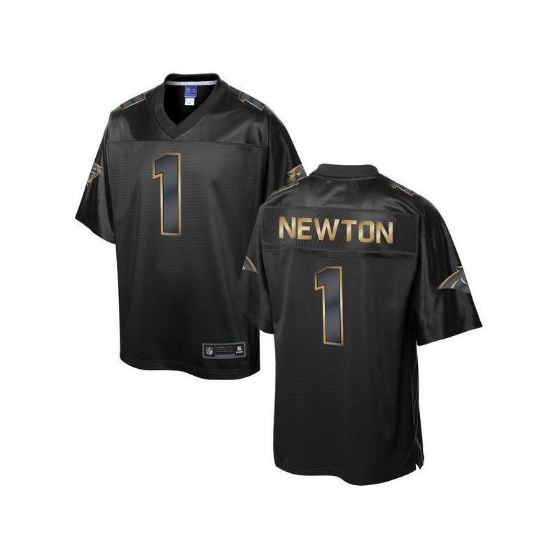 Cheap Cam Newton Panthers Jersey From China ProLine Black 2016 Gold Collection #1