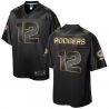 Cheap Aaron Rodgers Packers Jersey From China ProLine Black 2016 Gold Collection #12