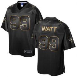 Cheap JJ Watt Texans Jersey From China ProLine Black 2016 Gold Collection #99
