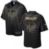 Cheap Tom Brady Patriots Jersey From China ProLine Black 2016 Gold Collection #12