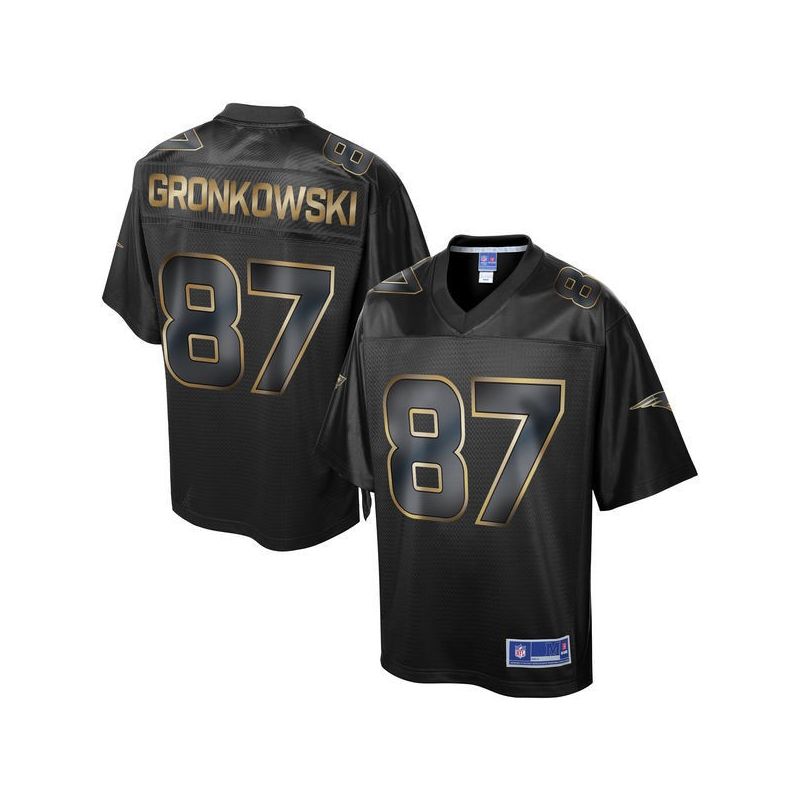 Cheap Rob Gronkowski Patriots Jersey From China ProLine Black 2016 Gold Collection #87