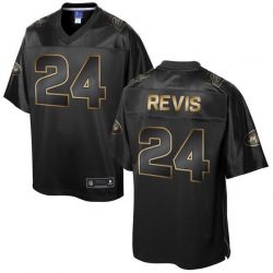 Cheap Darrelle Revis Jets Jersey From China ProLine Black 2016 Gold Collection #24