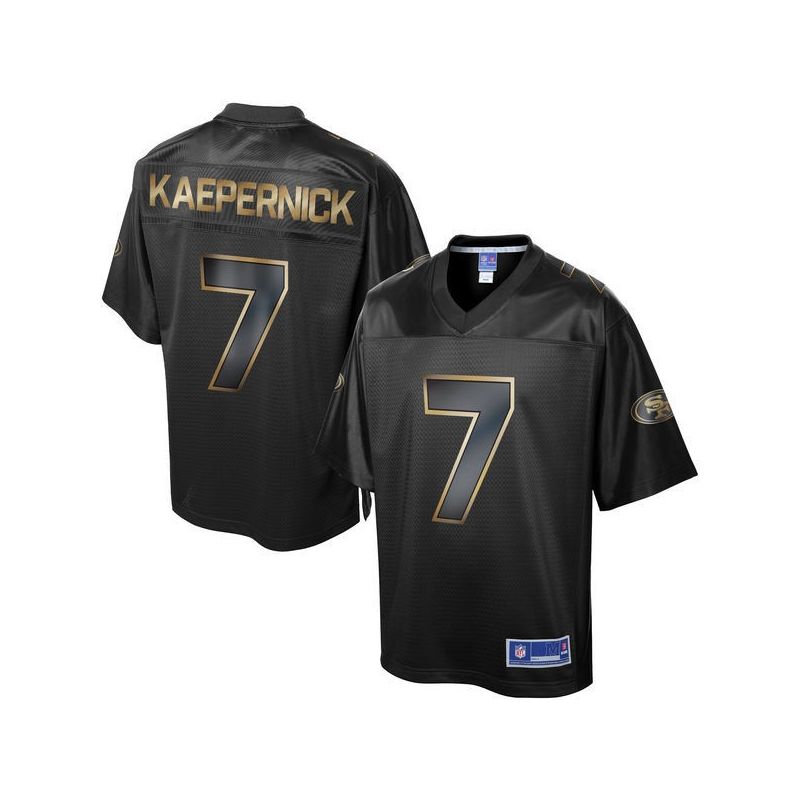 Cheap Colin Kaepernick 49ers Jersey From China ProLine Black 2016 Gold Collection #7
