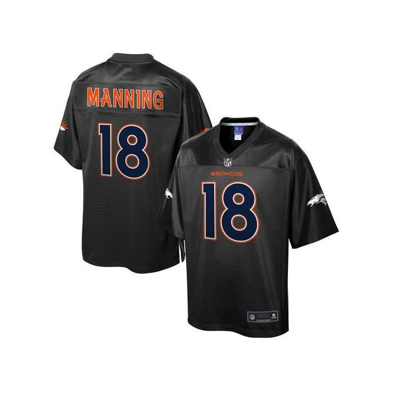 Cheap Peyton Manning Broncos Jersey From China ProLine Black Reverse Fashion #18