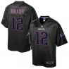 Cheap Tom Brady Patriots Jersey From China ProLine Black Reverse Fashion #12