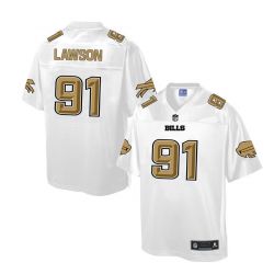 Cheap Manny Lawson Bills Jersey From China ProLine White #91