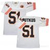 Cheap Dick Butkus Bears Jersey #51 White Throwback with bear patch From China