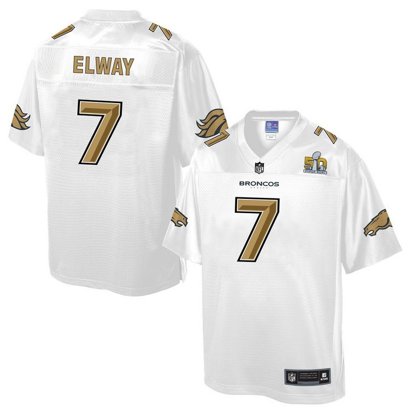 Cheap John Elway Broncos Jersey From China ProLine White #7
