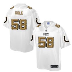 Cheap Trent Cole Colts Jersey From China ProLine White #58