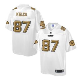 Cheap Travis Kelce Chiefs Jersey From China ProLine White #87