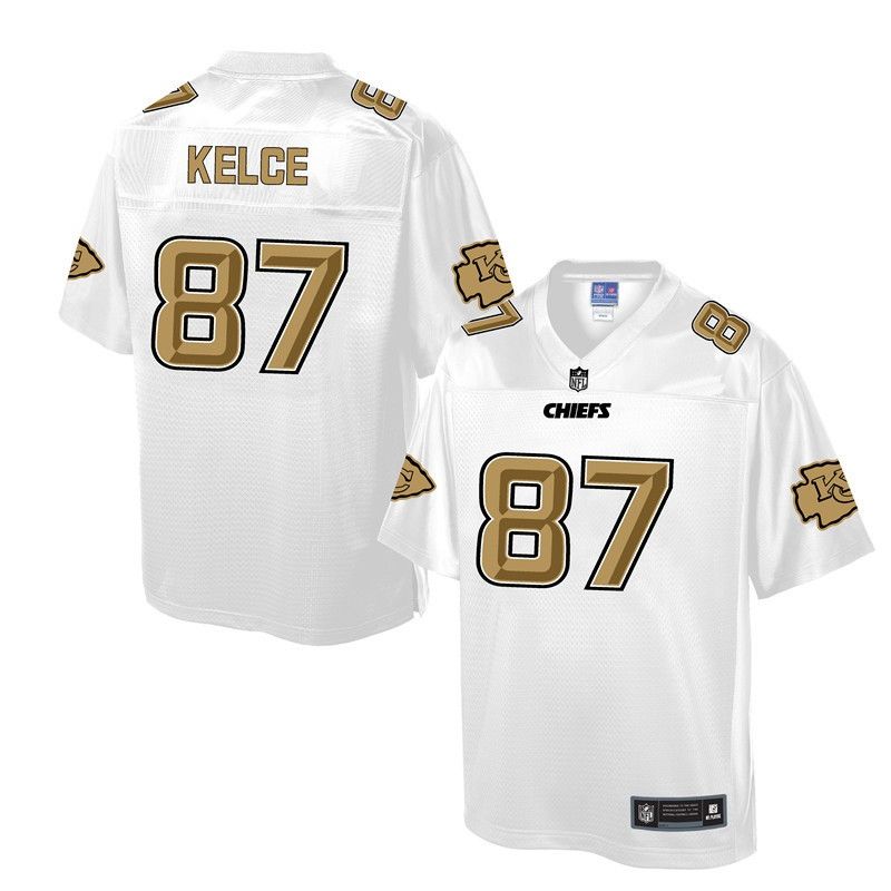 Cheap Travis Kelce Chiefs Jersey From China ProLine White #87