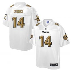 Cheap Stefon Diggs Vikings Jersey From China ProLine White #14