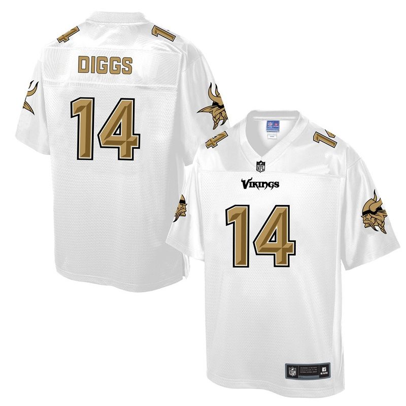 Cheap Stefon Diggs Vikings Jersey From China ProLine White #14