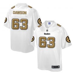 Cheap Dermontti Dawson Steelers Jersey From China ProLine White #63
