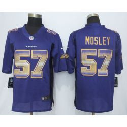 Cheap CJ Mosley Ravens Jersey From China Purple Strobe Limited #57