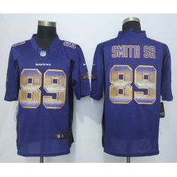 Cheap Steve Smith SR Ravens Jersey From China Purple Strobe Limited #89