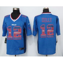 Cheap Jim Kelly Bills Jersey From China Blue Strobe Limited #12