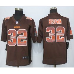 Cheap Jim Brown Browns Jersey From China Brown Strobe Limited #32