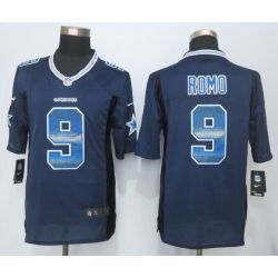 Cheap Tony Romo Cowboys Jersey From China Blue Strobe Limited #9