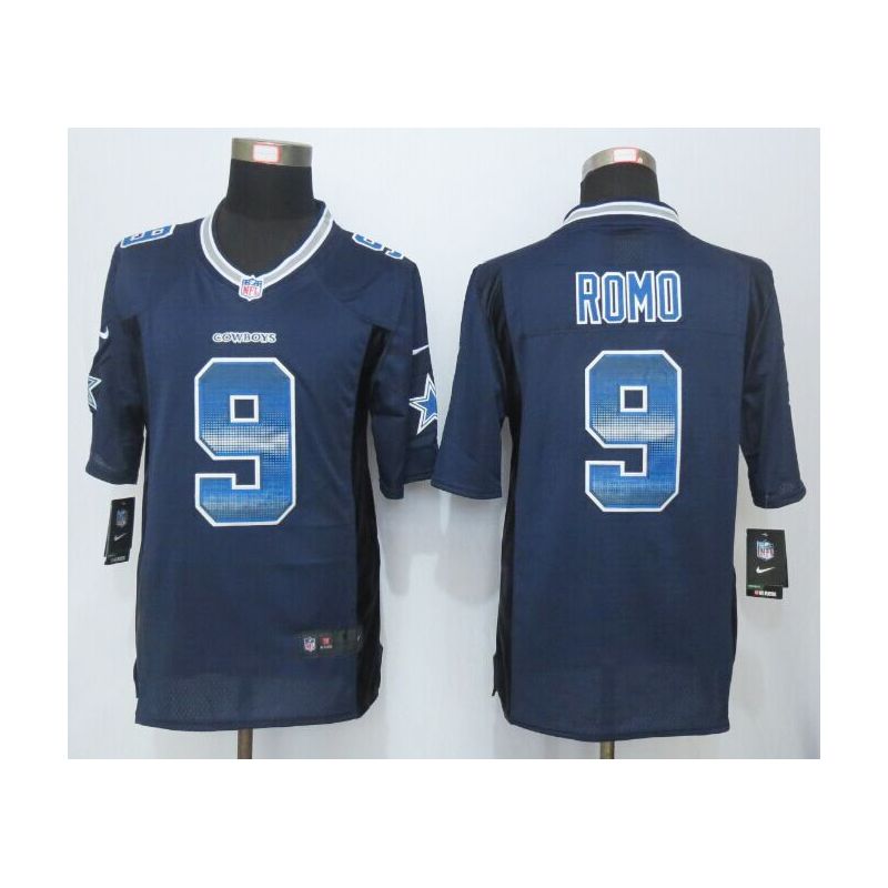 Cheap Tony Romo Cowboys Jersey From China Blue Strobe Limited #9