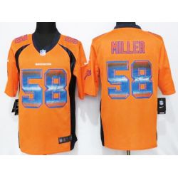 Cheap Von Miller Broncos Jersey From China Orange Strobe Limited #58
