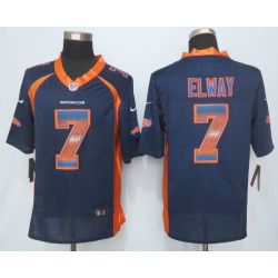 Cheap John Elway Broncos Jersey From China Blue Strobe Limited #7