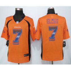Cheap John Elway Broncos Jersey From China Orange Strobe Limited #7