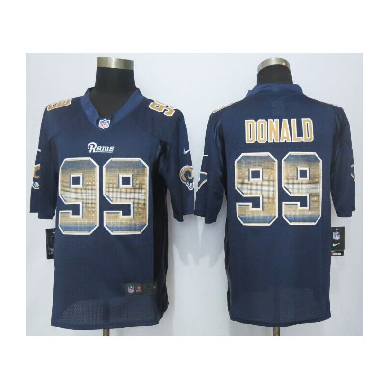 Cheap Aaron Donald Rams Jersey From China Blue Strobe Limited #99