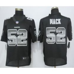 Cheap Khalil Mack Raiders Jersey From China Black Strobe Limited #52