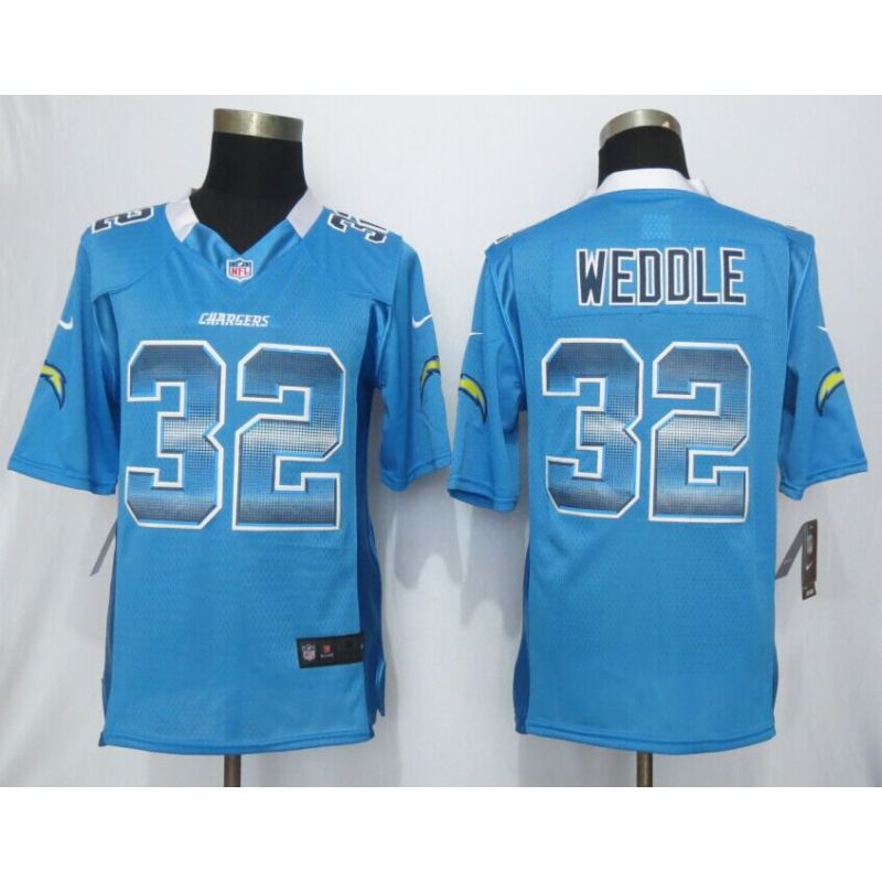 Cheap Eric Weddle Chargers Jersey From China Light Blue Strobe Limited #32