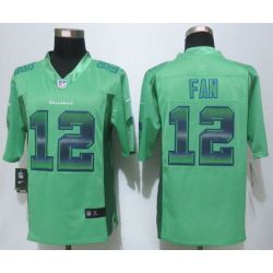 Cheap 12th Fan Seahawks Jersey From China Green Strobe Limited #12