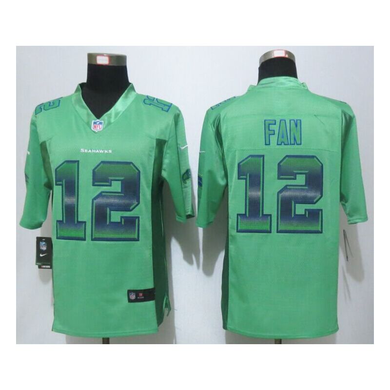 Cheap 12th Fan Seahawks Jersey From China Green Strobe Limited #12