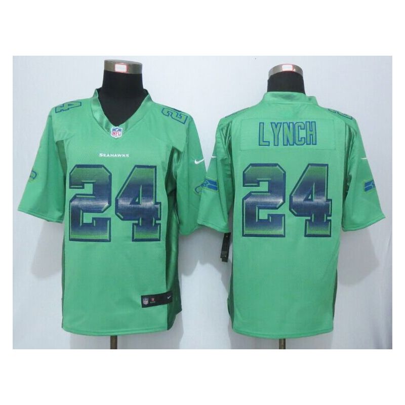 Cheap Marshawn Lynch Seahawks Jersey From China Green Strobe Limited #24